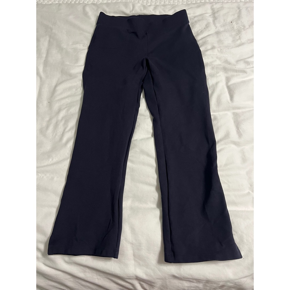 Quince Ultra-Stretch Ponte Kick Flare Pant Navy Blue Small LB30510-DKBIZ01-6024